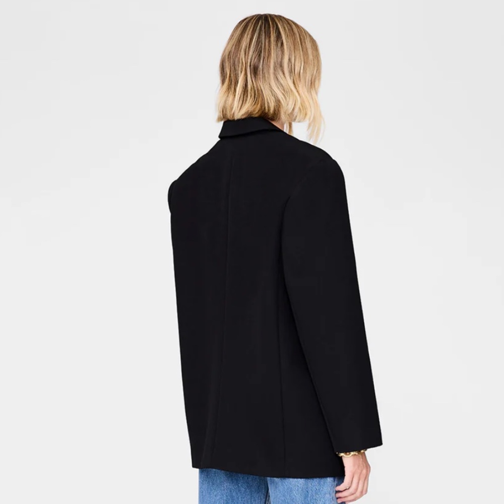 Anine Bing Quinn Blazer | Black | Size S - Picture 2 of 12